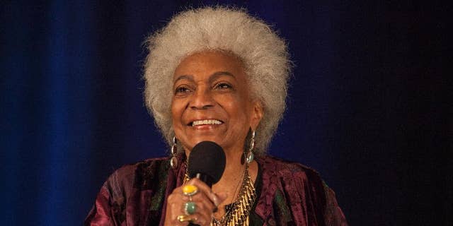 Nichelle Nichols appears at a 