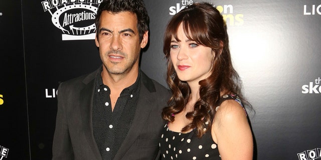 Zooey Deschanel and ex-husband Jacob Pechenik announced their subdivision before she done things Instagram central with Jonathan Scott (not pictured).