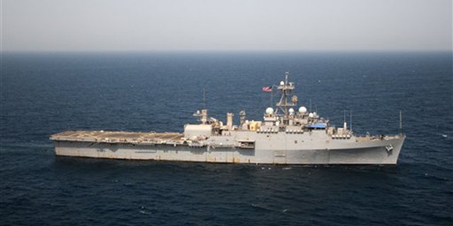 July 4, 2012: In this photo provided by the U.S. Navy, the USS Ponce transits the Persian Gulf en route to Bahrain, according to the U.S. Navy.