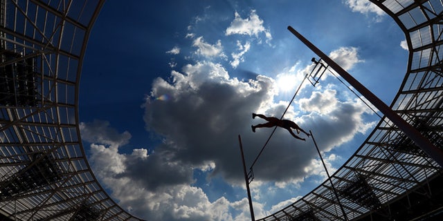 LONDON, ENGLAND - JULY 23: Michaela Meijer of Sweden competes in the Women's Pole Vault during Day Two of the Muller Anniversary Games at The Stadium - Queen Elizabeth Olympic Park on July 23, 2016 in London, England. (Photo by Dan Mullan/Getty Images)