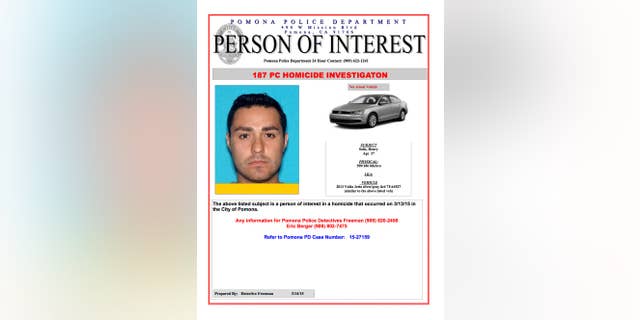 This Internet 'person of interest' message posted online by the Pomona, Calif., Police Department shows Henry Solis. (AP/Pomona Police Department)