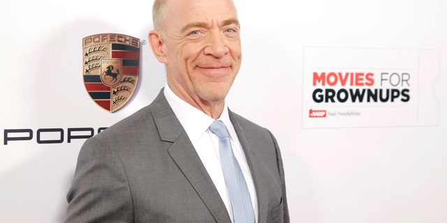 IMAGE DISTRIBUTED FOR PORSCHE - J.K. Simmons attends AARPs 14th Annual Movies for Grownups Awards Gala with Porsche at the Beverly Wilshire on Monday, February 2 in Beverly Hills, Calif. (Photo by Todd Williamson/Invision for Porsche/AP Images)