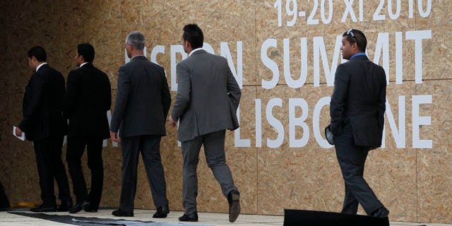Nov. 18: Officials walk into NATO summit in Lisbon, Portugal where member countries will gather for a two day summit.