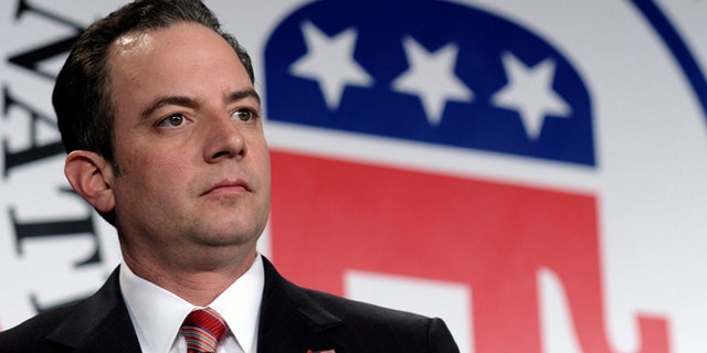 FILE: Jan. 24, 2014: Republican National Committee chairman Reince Priebus at the group'swinter meeting in Washington, D.C.