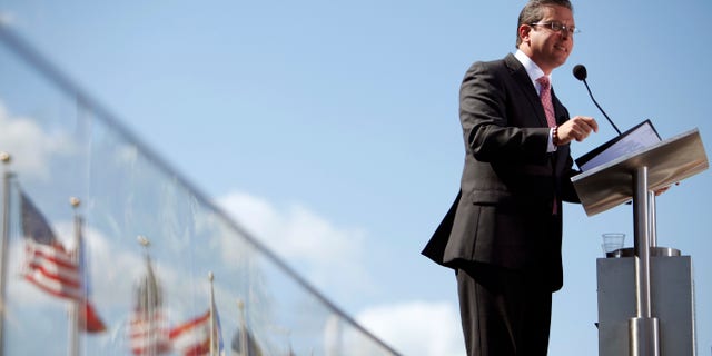 Jan. 2, 2013 - Puerto Rico's newly sworn-in Gov. Alejandro Garcia Padilla delivers his inaugural speech in San Juan.