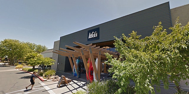 A Northern California mother was banned from this REI sporting goods store in Santa Rosa after she voiced concerns that a man went into the ladies room while her 12-year-old daughter was in there. (Google Street View)