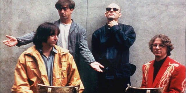 R.E.M.: (l-r) Peter Buck, Bill Berry, Michael Stipe, and Mike Mills (AP)