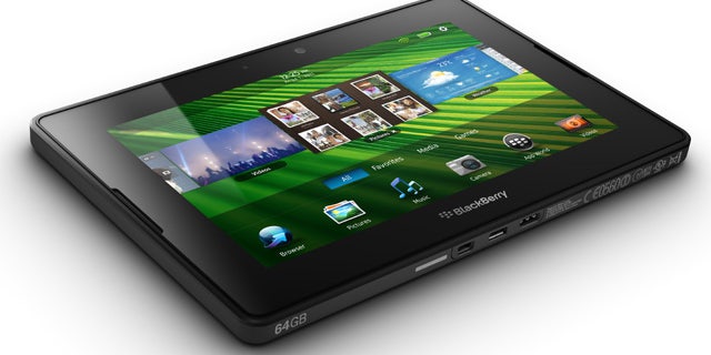 Research in Motion's new BlackBerry PlayBook, the company's entry into the burgeoning tablet computer market currently dominated by the Apple iPad.