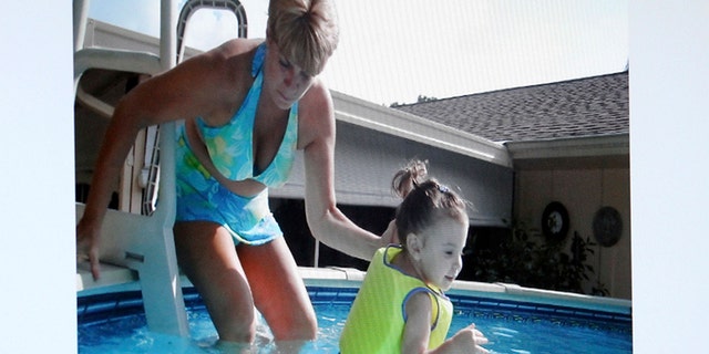 Cindy Anthony with her granddaughter Caylee in their Orlando home.