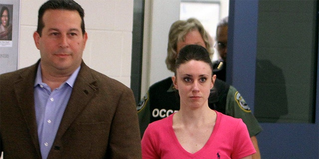 Casey Anthony was found not guilty of the first-degree murder of her daughter. Here, she is pictured with her attorney, Jose Baez.