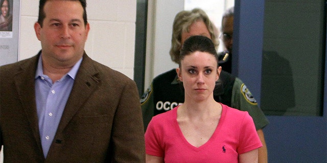 Casey Anthony was found not guilty of the first-degree murder of her daughter. Here, she is pictured with her attorney, Jose Baez.