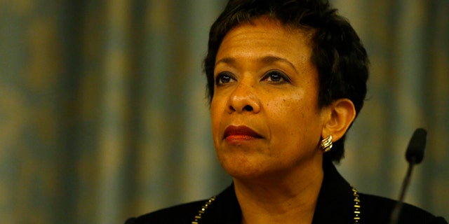 Sept. 14, 2015: U.S. Attorney General Loretta Lynch attends a news conference on Swiss criminal proceedings.