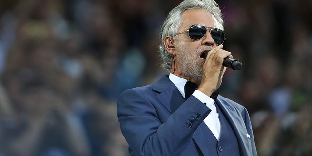 Andrea Bocelli was hospitalized Thursday.