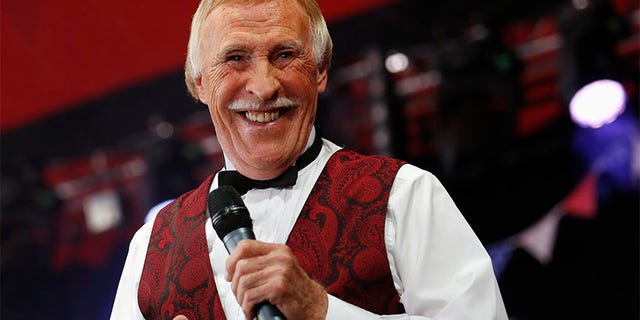TV presenter and entertainer Bruce Forsyth performs on the Avalon Stage at the Glastonbury music festival at Worthy Farm in Somerset, June 30, 2013. REUTERS/Olivia Harris (BRITAIN - Tags: ENTERTAINMENT) - RTX1172L