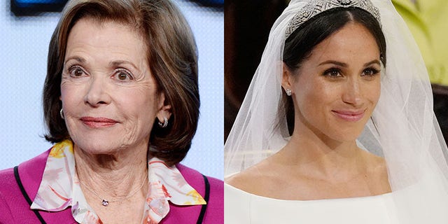 Jessica Walter (left) got candid about the racy scene made by now Duchess of Sussex Meghan Markle in the "90210" reboot.