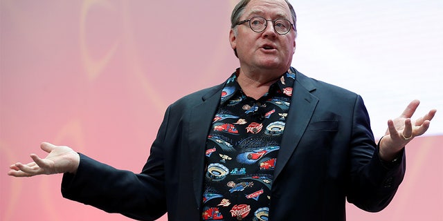 John Lasseter, Chief Creative Officer of Walt Disney and Pixar Animation Studios, speaks during the North American International Auto Show in Detroit, Michigan, U.S., January 8, 2017. REUTERS/Brendan McDermid - RC1F00107D90