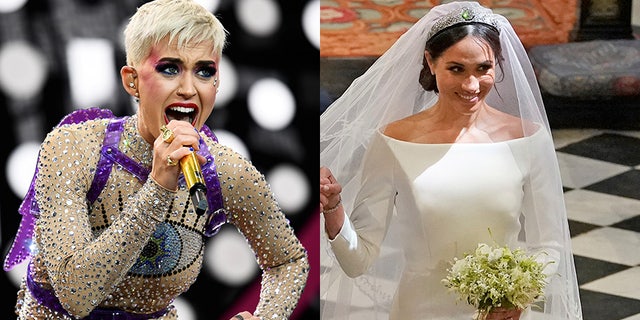 Katy Perry "left" said Meghan Markle's royal wedding dress could have used "one more fitting."