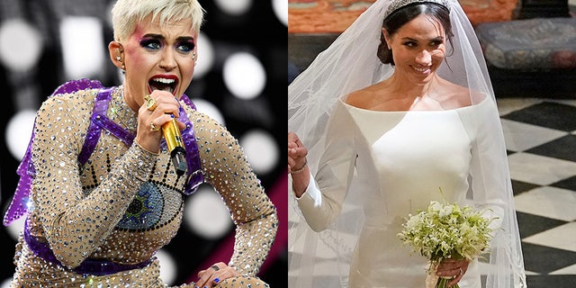 Katy Perry "left" said Meghan Markle's royal wedding dress could have used "one more fitting."