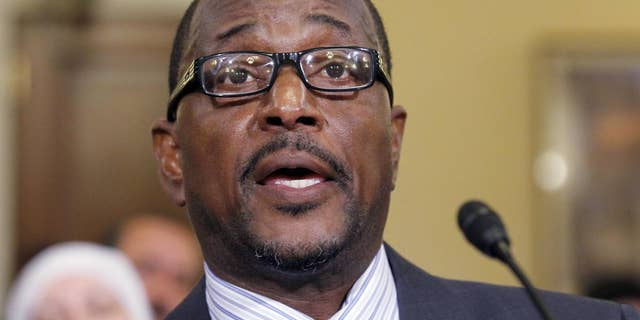 Melvin Bledsoe, testifies during a hearing of the House Homeland Security Committee, on "the extent of the radicalization" of American Muslims, on Capitol Hill in Washington, Thursday, March 10, 2011 (AP Photo/Alex Brandon)