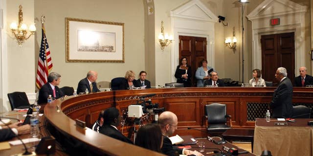 Charlie Rangel in front of the House Ethics Committee on November 18, 2010/AP Photo