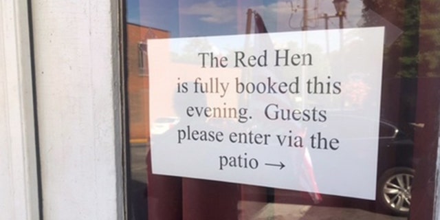 The Red Hen was fully booked for its reopening.