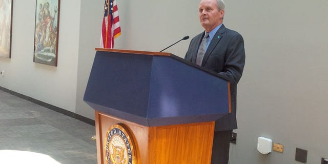 July 22, 2015: Foundation for Economic Education President Larry Reed on Capitol Hill talking to interns about 'liberal bias' myths on campus.