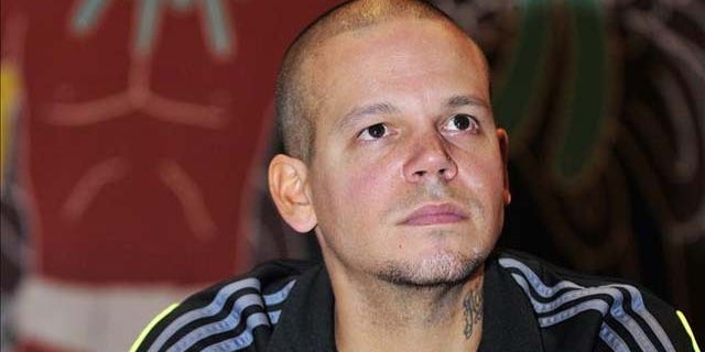 Sept. 28, 2011: Rene Perez, a.k.a. Residente, takes part in the Dialogue for Latin America at the National Autonomous University of Mexico.