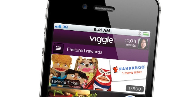 When you tap the screen, Viggle's software for iPhones and iPads listens to what's on, recognizes what you're watching and gives you credit at roughly two points per minute. It even works for shows you've saved on a digital video recorder. Rack up 7,500 points, and you'll be rewarded with a $5 gift card from retailers such as Burger King, Starbucks, Apple's iTunes, Best Buy and CVS, which you can redeem directly from your device.