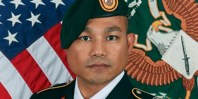 The U.S. military said Sgt. 1st Class Reymund Rarogal Transfiguracion, 36, from Waikoloa, Hawaii died Sunday from wounds he received earlier this month in southern Afghanistan. He was wounded when an improvised explosive device detonated near him while he was on patrol. (U.S. Army)