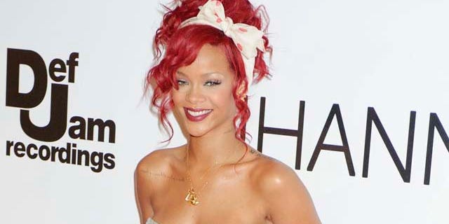 Rihanna turns on the Westfield Christmas lights. November 4, 2010. X17online.com