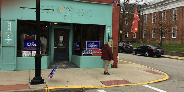 A campaign office for GOP congressional candidate Rick Saccone, in Waynesburg, part of Pennsylvania's southwestern coal country.