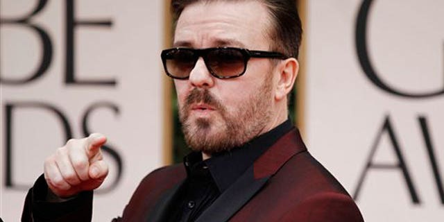 Ricky Gervais, host of the 69th Annual Golden Globes.