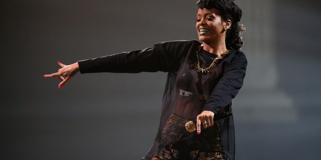Rihanna performs live on stage at Allphones Arena on October 3, 2013 in Sydney, Australia.