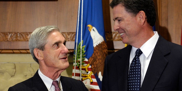 Congressional Republicans over the summer raised concerns over Special Counsel Robert Mueller's, at left, relationship with former FBI Director James Comey, at right.