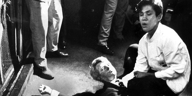 The busboy who held Robert F. Kennedy after he was shot in 1968 revealed in an interview the senator's last words.