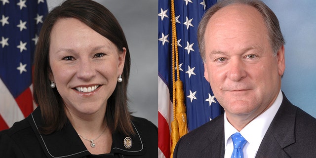 Rep. Martha Roby (left) and former Rep. Bobby Bright (right) face off in a Republican runoff election in July. Roby beat Bright for the current seat in 2010.
