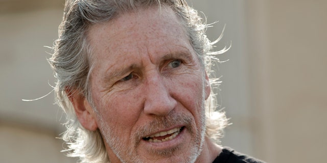 Aug. 28, 2013: Roger Waters, co-founder of the British rock band Pink Floyd reacts during a photo call before his The Wall Live show in Bucharest, Romania.