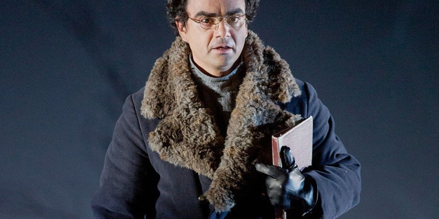 This Nov. 21, 2013 photo released by the Metropolitan Opera shows Rolando Villazon Lenski in Tchaikovsky's "Eugene Onegin."