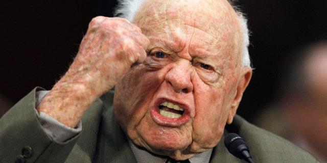 March 2: Mickey Rooney testifies about elder abuse before the Senate Aging Committee on Capitol Hill.