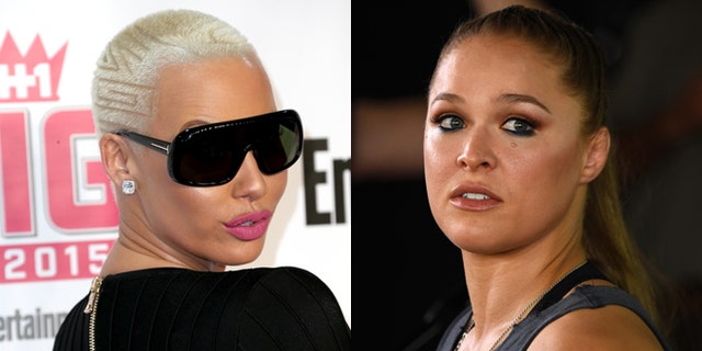 Amber Rose (left) and Ronda Rousey. (Photos: Getty Images)