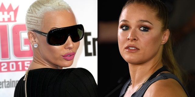 Amber Rose (left) and Ronda Rousey. (Photos: Getty Images)