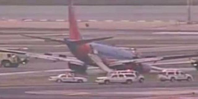 July 22, 2013: A Southwest Airlines plane makes a rough landing in New York.