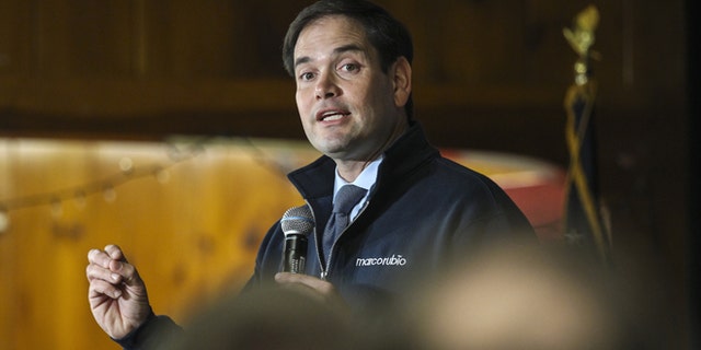 Republican presidential candidate Sen. Marco Rubio, R-Fla. speaks during a town hall meeting held at the Laconia VFW in Laconia, N.H., Monday, Nov. 30, 2015. (AP Photo/Cheryl Senter)