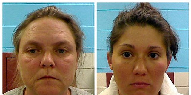 Feb. 22: This combo made from photos released by the Etowah County Sheriff's Dept. shows Joyce Hardin Garrard, 46, and Jessica Mae Hardin, 27.