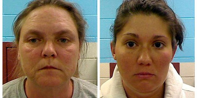 Feb. 22: This combo made from photos released by the Etowah County Sheriff's Dept. shows Joyce Hardin Garrard, 46, and Jessica Mae Hardin, 27.