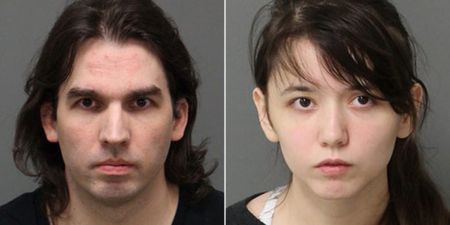 Mug shots for Steven and Katie Pladl, who have been accused of incest after having a love child.