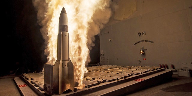 File image showing a test of an SM-3 interceptor. A test of the missile defense system failed on Wednesday.