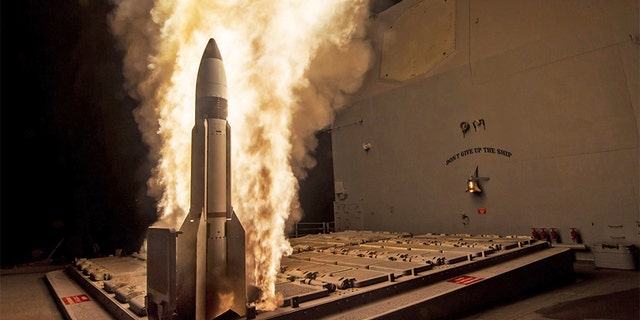 File image showing a test of an SM-3 interceptor. A test of the missile defense system failed on Wednesday.
