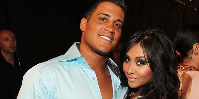 Aug. 28, 2011: Jionni LaValle and TV personality Nicole "Snooki" Polizzi arrive at the 2011 MTV Video Music Awards at Nokia Theatre L.A. LIVE in Los Angeles, Calif.