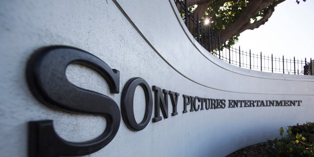 A logo is pictured outside Sony Pictures Studios in Culver City, California December 19, 2014.